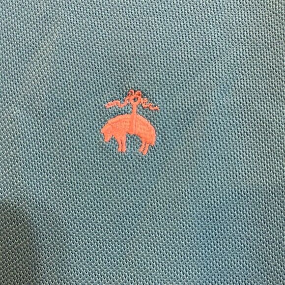 Brooks Brothers Men's Blue Polo Shirt Large Short Sleeve Casual Golf - Picture 2 of 6